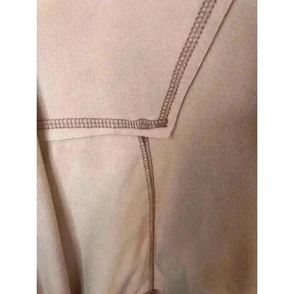 Heyson Medium Pink Oversized Sweat Shirt Raw Seams L/S - Picture 2 of 5